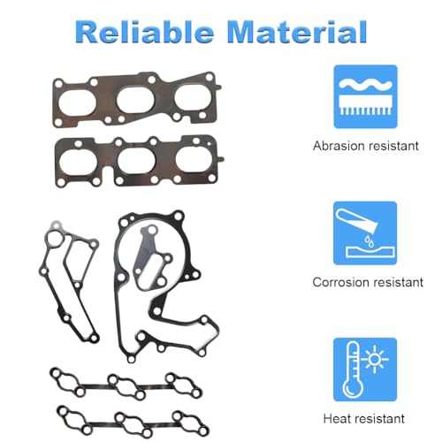 Image of Engine Head Gasket Set Compatible with Kia Sorento Sedona Cadenza /Hyundai Azera Santa Fe 3.3L / 3.5L V6 Replacement for 223113CGA0 223113CGA5 223113CGB0