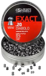 JSB Diabolo Exact .20 Cal, 13.5 Grains, Domed, 500ct