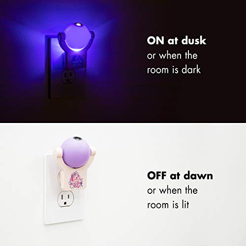 Image of Projectables Disney Princess LED Night Light Plug-in, Dusk-to-Dawn, Ariel, Belle, and Jasmine on Ceiling, Floor, or Wall, Ideal for Girls Room, Nursery, Playroom, Bathroom, Bedroom, 13230, 1-Image