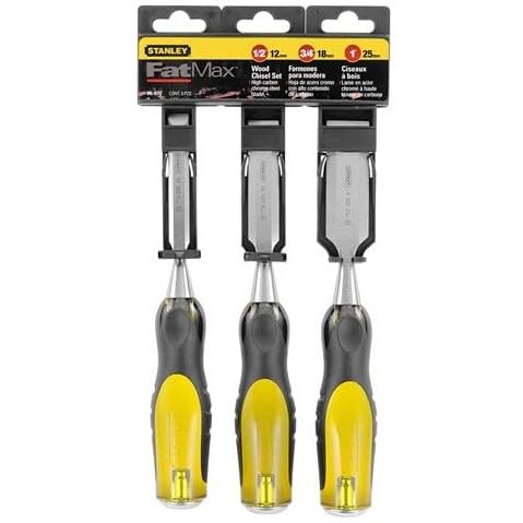 Stanley -Proto 16-970 Juego de Cincel para Madera de 3 Piezas -Proto