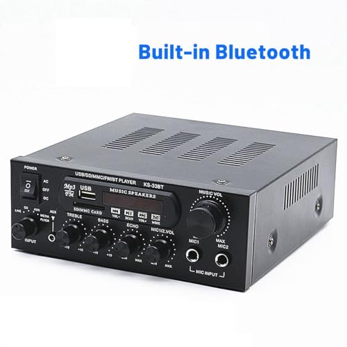 Amplificateur audio numérique bluetooth 1200W home cinéma et radio FM 33BT - 7