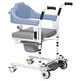 Transfer Chair, Transfer Wheelchair, Transport Chairs for Seniors Disabled Elderly, Transfer Shower...