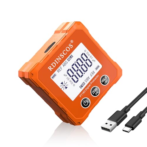 Image of Digital Angle Finder PT183 Magnetic Inclinometer Protractor | Table Saw Compatible, 4 of 90 Degree Finder, Bevel Gauge, For Woodworking, Micro Jig