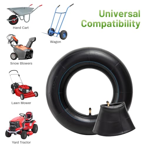 4.80/4.00-8 Zoll Schlauch für schubkarrenrad, Heavy Duty 4.80-8/4.00-8 Innenschlauch mit TR87 Winkelventil für Schubkarren, Rasenmäher, Schiebekarre und mehr für 4.8-8/4.0-8 480/400-8 Reifen 2 Stück