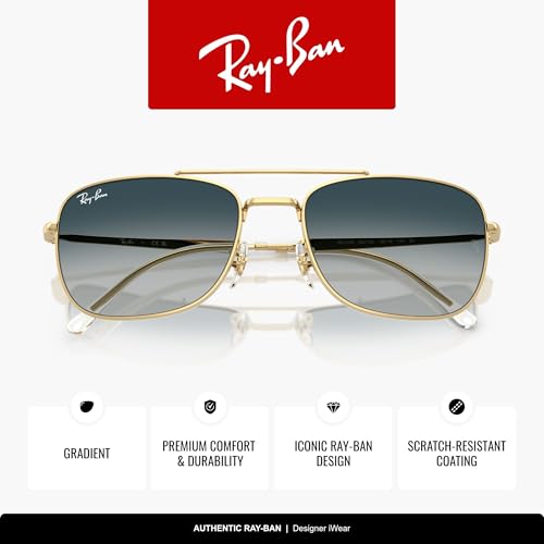 Image of Ray-Ban Unisex Rb3755 Rectangular Sunglasses