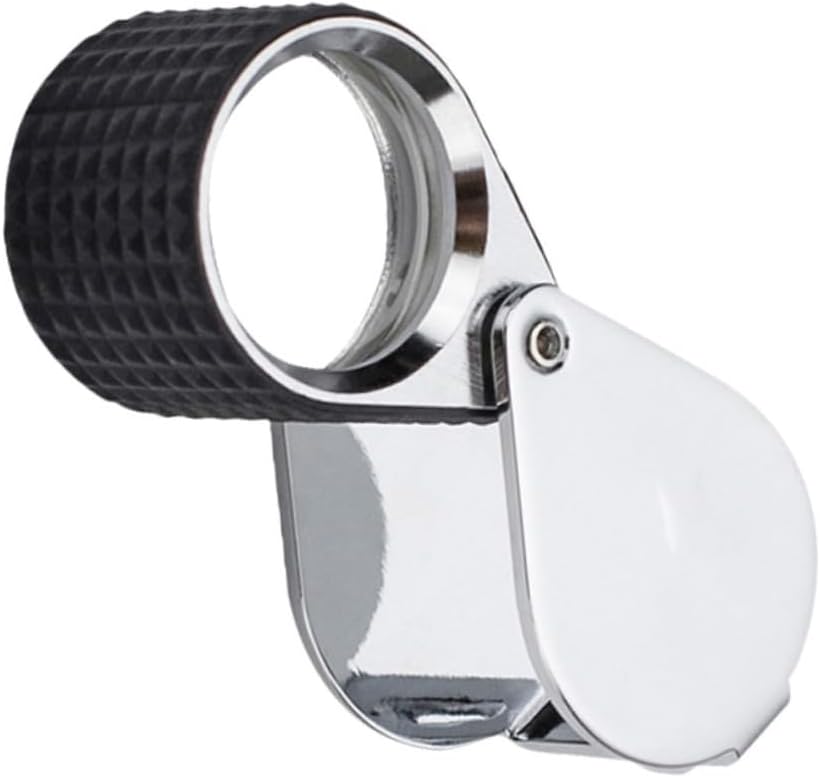 COHEALI Jewelry Testing Magnifier Led Illuminated Loupe Metal Case Loupe for Diamond Coins
