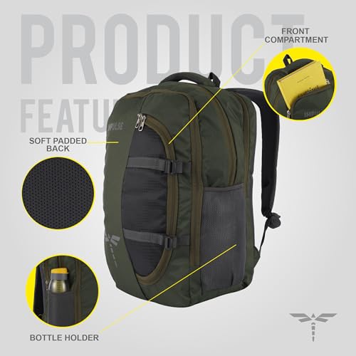 Image of Impulse IMP Omega 45L Laptop Backpack /Office Bag /School Bag /College Bag /Business Bag /Travel Backpack Water Resistant Fits Up to 16 Inch Laptop with 1 Year Warranty