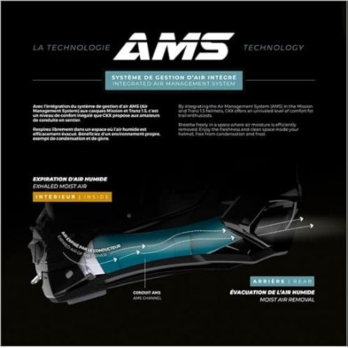 Ckx Mission Ams Carbon Fiber Snow Helmet W/Electric Shield (Matte Carbon, Large) #TOP6