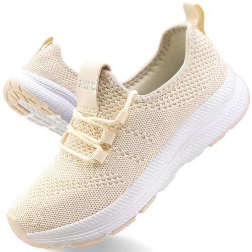 Image of ZYEN Wide Toe Box Shoes Women Non-Slip Ultra Light Running Sneakers Extra Wide Feet Arch Support Walking Shoes Tennis Diabetes Breathable Gym Workouts 6-12
