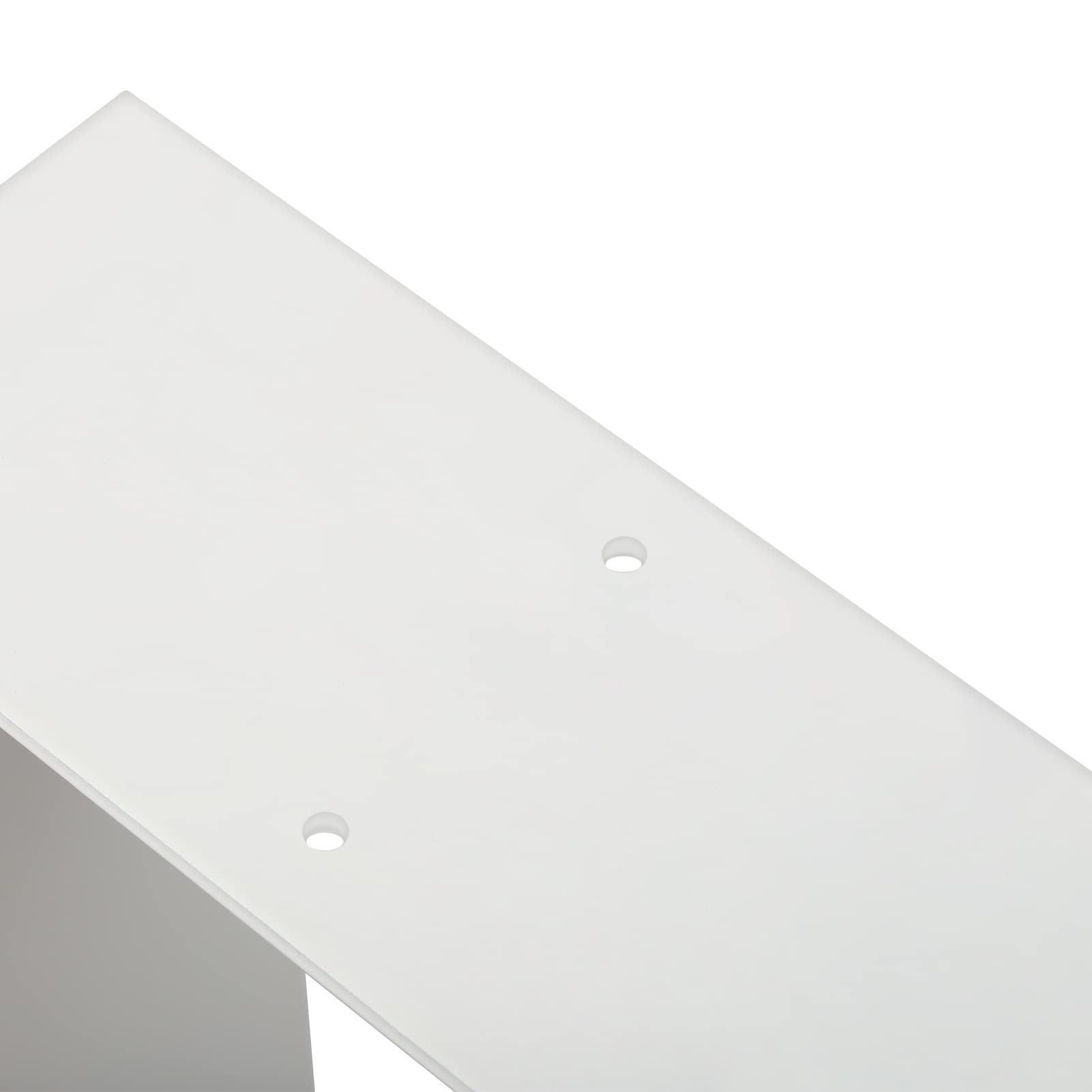 Patas de mesa de metal para bricolaje, muebles de mesa de metal, patas ideales para mesa de comedor, oficina, juego de 2 patas de mesa, diseño industrial, 60 x 72 cm, color blanco