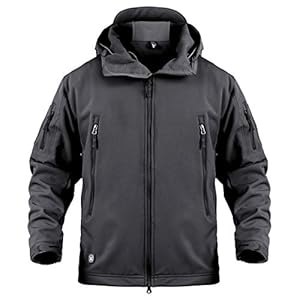 ReFire Gear Men’s Army Special Ops Military Tactical Jacket Softshell Fleece Hooded Outdoor Coat