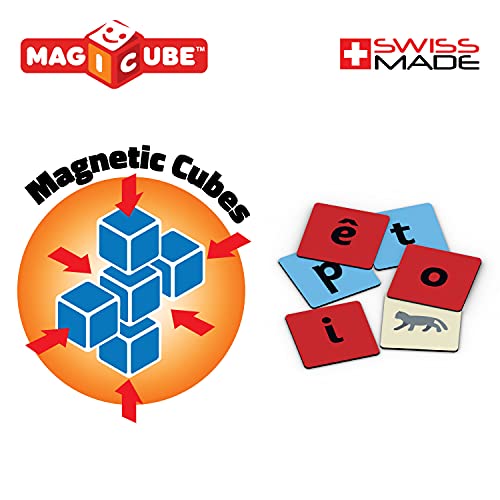 Geomag Magicube Word Building 16 Magnetwürfel + 63 Clip Magnetisches Spielzeug für Kinder… – Ansicht 5