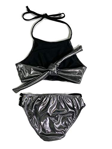 Image of Cheryl Creations Kids Girl's Cute & Comfortable Two Piece Tie Neck Bathing Suit Bikini | Swimsuit