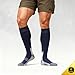 ONKE Max Full Cushion Knee High Socks for Men Work Boot Athletic Over the Calf Heavy Duty Tube Thick Durable Moisture Control(NavyBlue L)