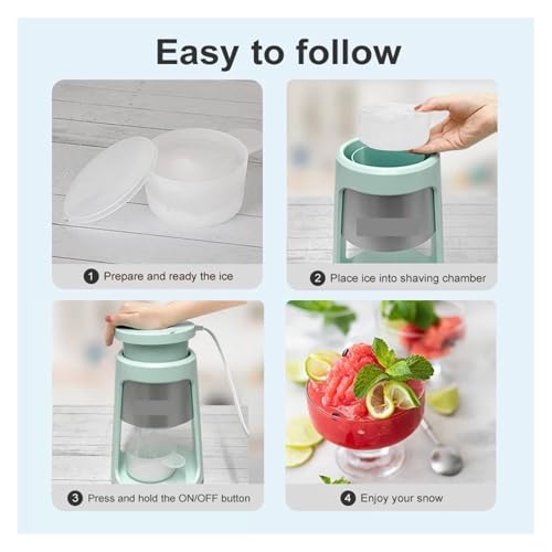 Máquina mini de hielo raspado eléctrica portátil miniatura 4