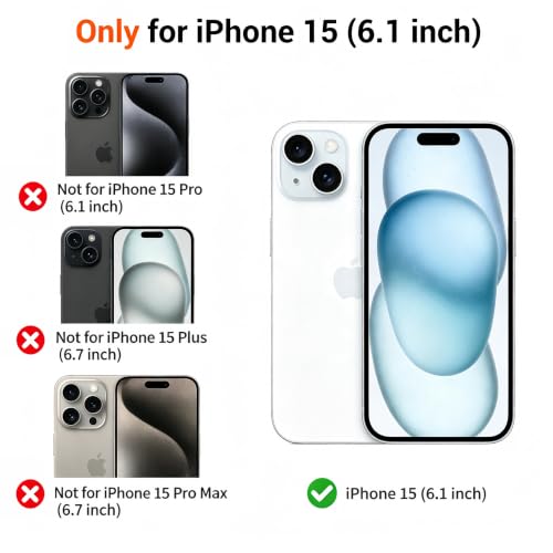 Doulings Magnetic Crystal Camera Cover Case for iPhone 15,Green by Doulings - Used condition - Image 2
