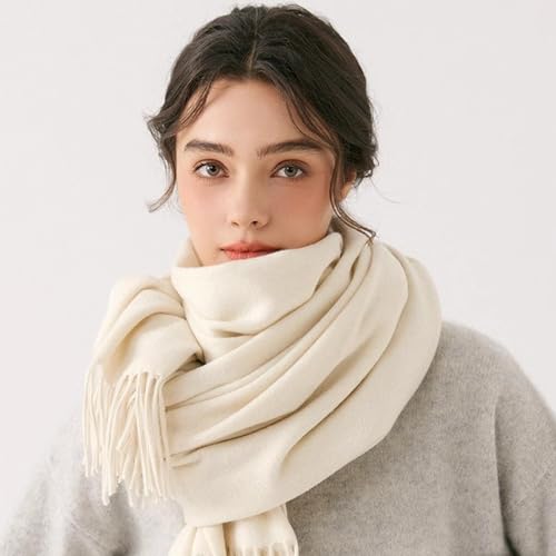 Personalized Women Scarf Pashmina Shawls Wraps for Evening Dress Bridesmaid Wedding Bridal Winter Warm White Scarves3