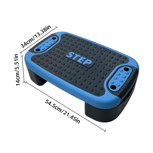 Step fitness de 2 niveles azul para principiantes que buscan entrenar en casa 7