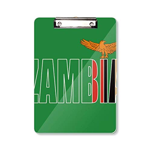 Bloc-notes Zambie A4 avec couverture drapeau national pour notes et bureau
