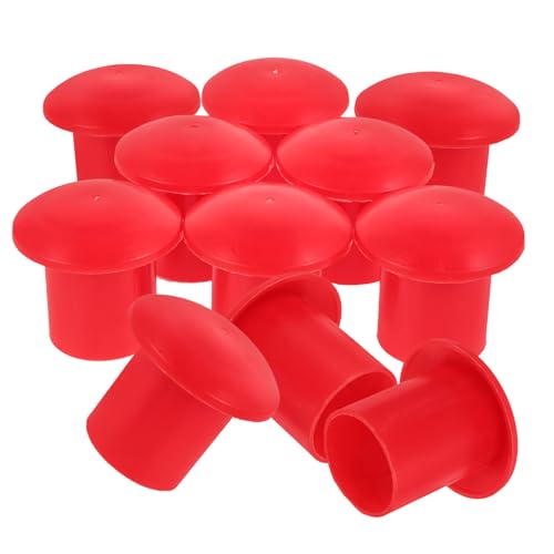 Tapas de varilla de refuerzo en plástico rojo de alta visibilidad para construcción paquete de 50