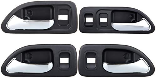 ECCPP Door Handles Chrome Interior Inside Inner Front Rear Driver Passenger Side for 1994 1995 1996 1997 for Honda for Accord(4pcs)
