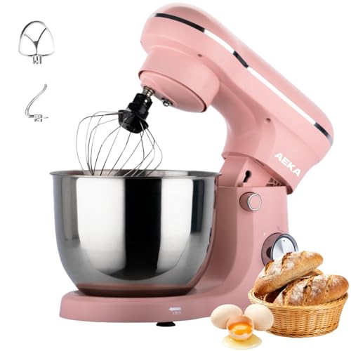 La Mejor Selección de batidora casera más recomendados. 44 AEKA Batidora de Pedestal Planetaria 3 en 1, Batidora de Pedestal Velocidades Ajustables, Batidoras para Repostería Extraíbles, Hornear Pasteles y Amasar