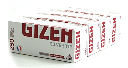 Boite de 250 tubes Gizeh Silver Tip avec filtre X 4