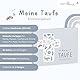 mintkind® Taufbuch Meine Taufe I Taufgeschenke Jungen & für Mädchen | Patenkind Geschenk zur Taufe, Taufbuch I Erinnerungsbuch zur Taufe | Patentante Geschenk Junge & Mädchen I Wal Design