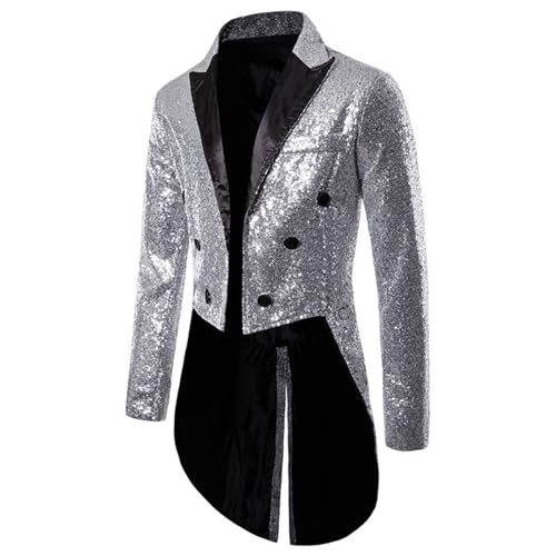 Costumes vestes smoking homme sequins ajusté pour soirée