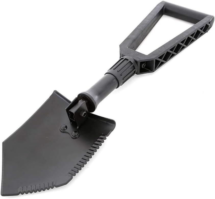 Recovery Utility Tool Trail Shovel | Carbon Steel | Black