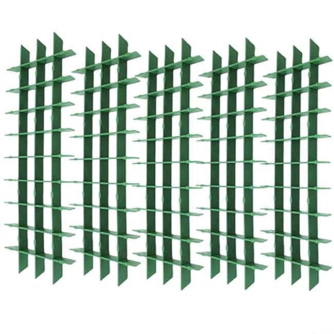 5 sets Freeze Dryer Tray Dividers Medium For Harvest Right, Customizable Tray Sections, Freeze Dried Fruit Organizer, Long Short Food Separation Trays, PP Material(Green)