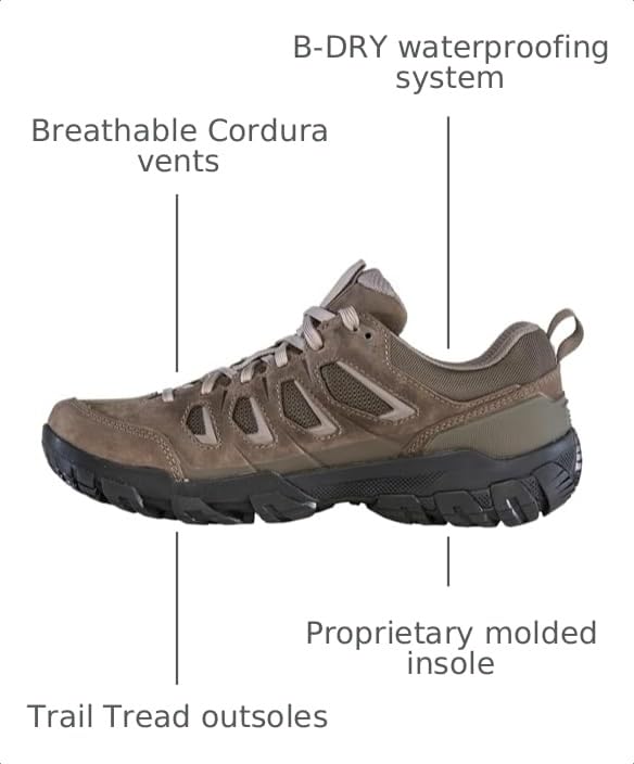 Image of Oboz Men's Sawtooth X Low B-Dry Hiking Shoes