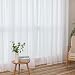 MIULEE 2 Hojas de Cortinas Visillos Poliéster Translucida de Dormitorio Moderno 8...