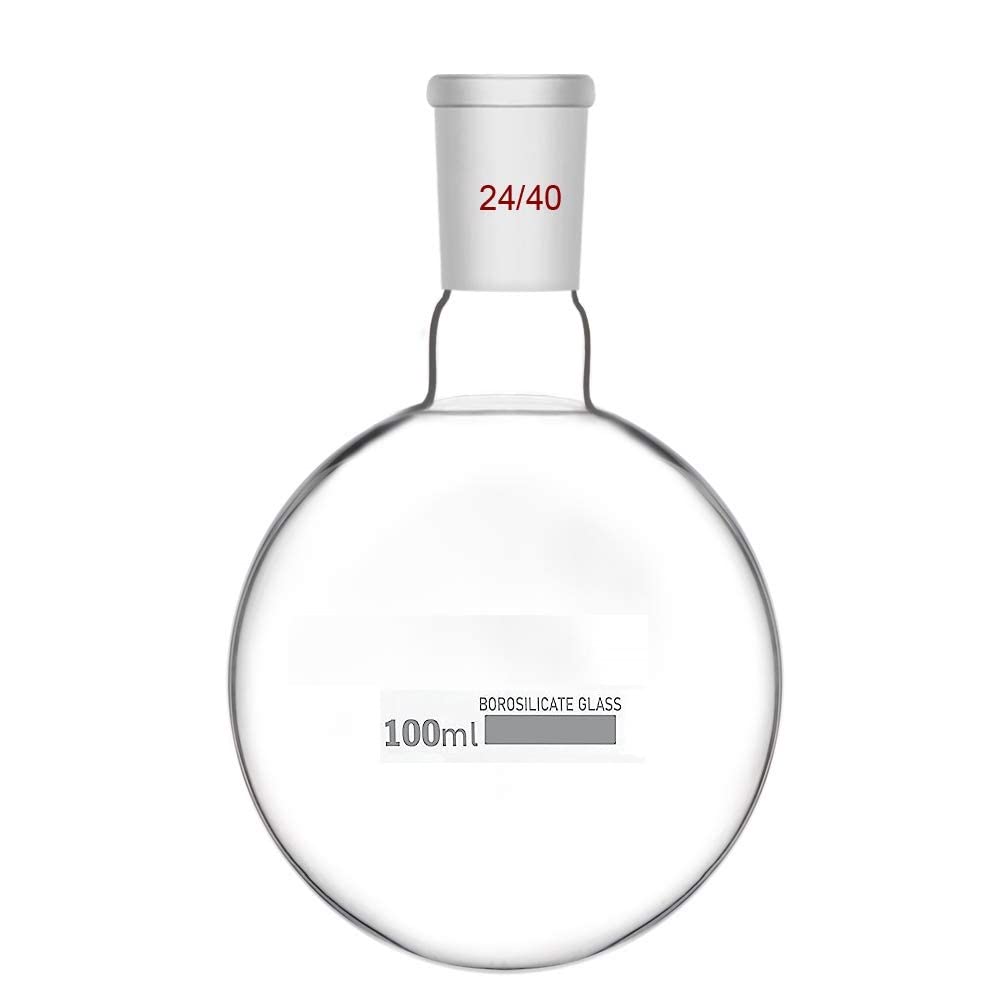 FZN Borosilicate Glass Round Bottom Boiling Flask with Inter Changeable Joint. 1000 ML Capacity. Distillation Flask