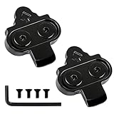 2 Piezas Calas Tacos para Shimano SPD M520 M540 M8000 M8020 SH51 SH56 Calas Spinning con Llave Allen Arandelas 4 Tornillos, Cala para Zapatillas de Pedales MTB Spinning