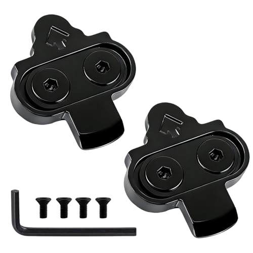 2 Piezas Calas Tacos para Shimano SPD M520 M540 M8000 M8020 SH51 SH56 Calas Spinning con Llave Allen Arandelas 4 Tornillos, Cala para Zapatillas de Pedales MTB Spinning
