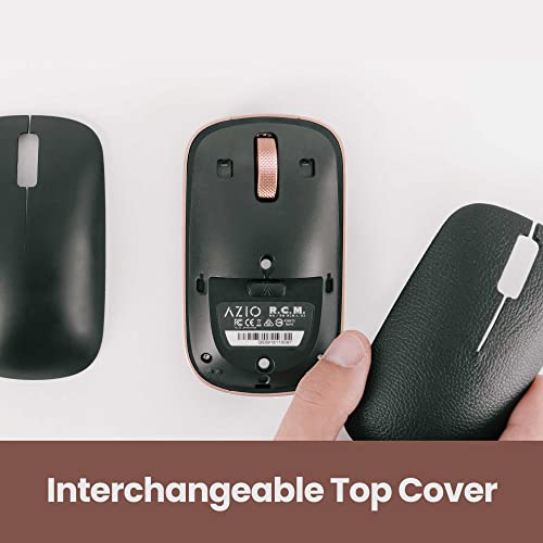 Azio Bluetooth Rm-Rcm-L-03 Retro Classic Mouse (Artisan), Black And Gold #TOP5