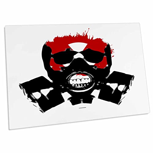 Pad Mouse 3dRose Red Skull con diseño grande miniatura 1