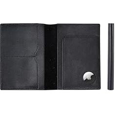 Black Calfskin AirTag