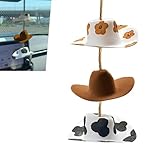Bawkars 3 PCS Western Cowboy Hat Car Charm, Handmade...