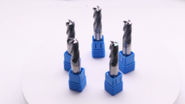 Image of 4 Flute Solid Carbide Square End Mill Set(5Pcs, 7 /16 inch), AlTiN Coated | 35 Helix, 7 /16 inch Cutting Dia, 7 /16 inch Shank Dia, 1 inch LOC, 2-3 /4 inch OAL For Milling Alloy Steel, Hardened Steel, Iron, Copper