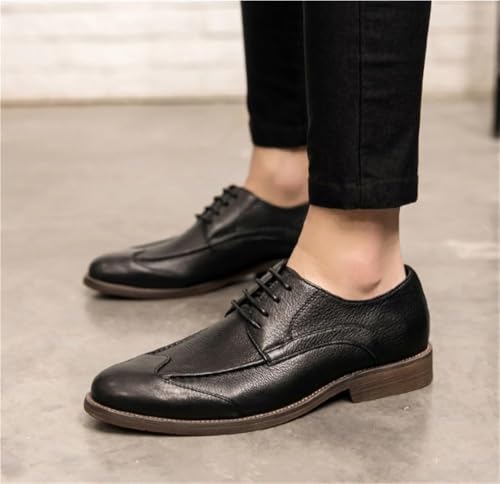 Leather Business Dress Shoes for Men Classic Oxford Comfortable Formal Wedding Non-Slip Lace-Up Stylish Office Footwear2