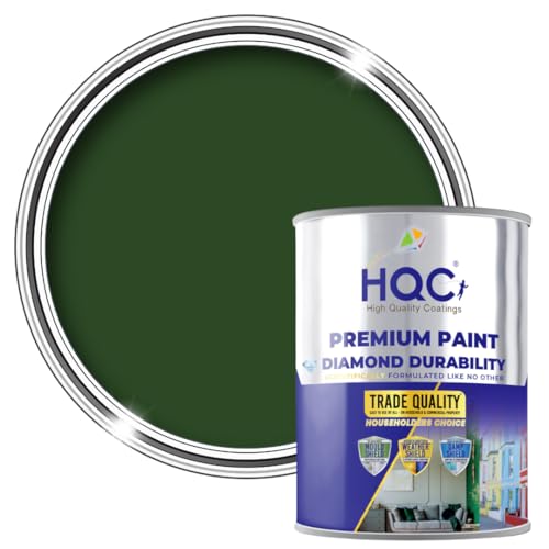 HQC Weather Shield Racing Green Smooth Masonry Paint | 2.5L in 30+ Colours | Storm Proof, Scrub Resistance | Weatherproof Technology Designed with Acrylic Resin for Ultimate Protection