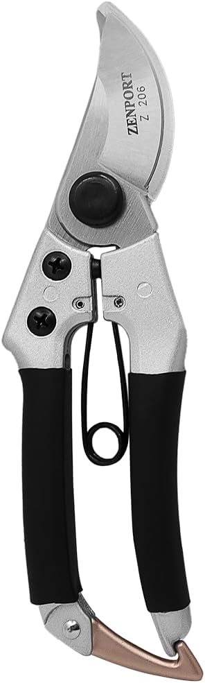 Zenport Z206-3PK of Pruners, Deluxe Chrome-Plated Pruner, Japanese Style, 7-Inch, 3-Pack