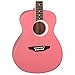 Luna Aurora Borealis 3/4 Acoustic Guitar, Pink Pearl