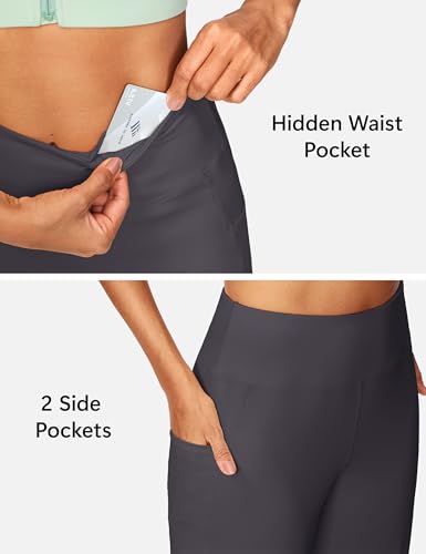 Image of ISEEGZ 15 inch / 18 inch / 21 inch / 25 inch Capri Pants for Women High Waist with Pockets Women's Capris Workout Yoga Pants Loose Straight Leg
