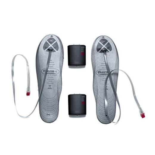 therm-ic Warme Füße Powerpack Set Basic AA Batteries inklusive Thermic Sole Classic Beheizbare Sohle, Schwarz (Modell 2011), one Size