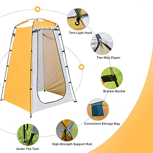 Carpa portátil para camping con ducha y vestidor miniatura 4