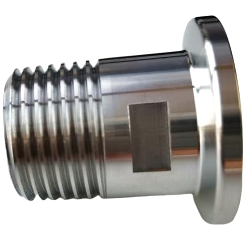 Adaptador NPT macho a brida KF25 para lineas de destilacion artesanal 7