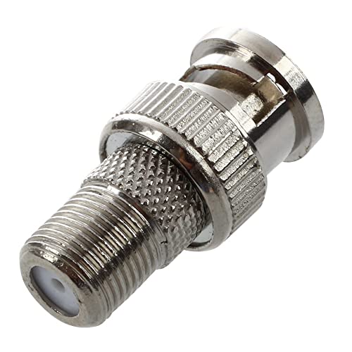 Conector BNC macho a F hembra para corregir fallos de compatibilidad en cámaras CCTV y cable coaxial 2